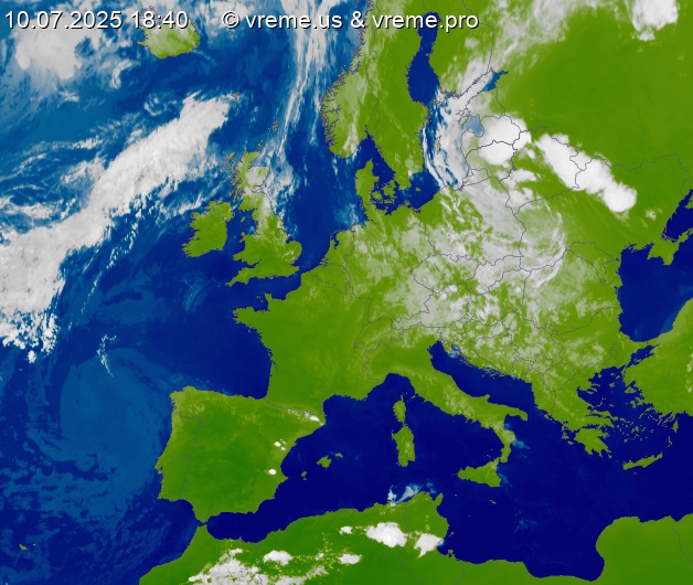 Oblačnost Evropa