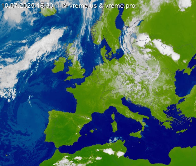 Oblačnost Evropa