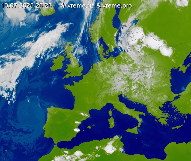 Oblačnost Evropa