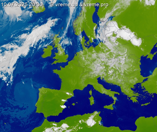 Oblačnost Evropa