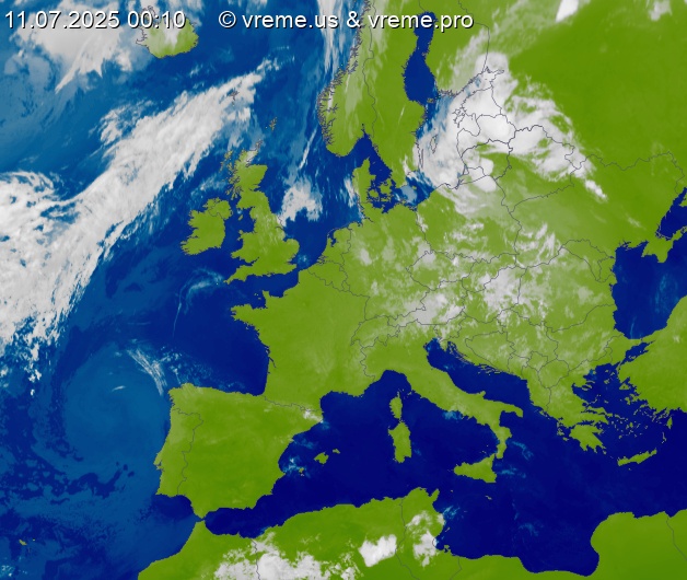 Oblačnost Evropa