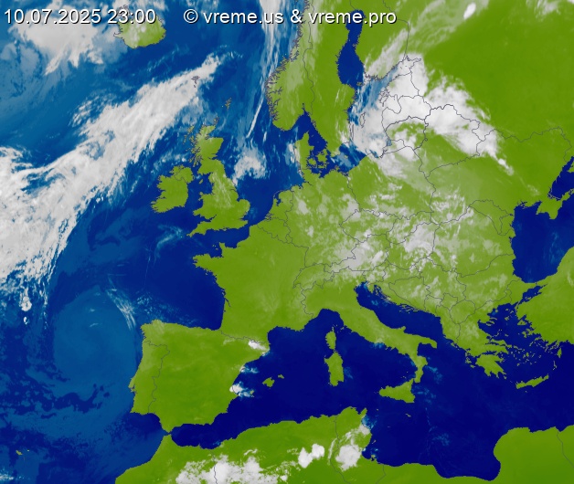 Oblačnost Evropa