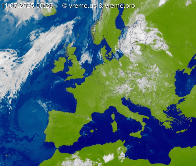 Oblačnost Evropa
