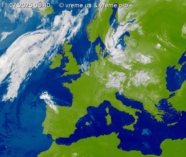 Oblačnost Evropa