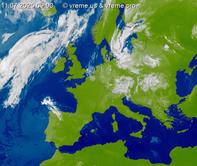 Oblačnost Evropa