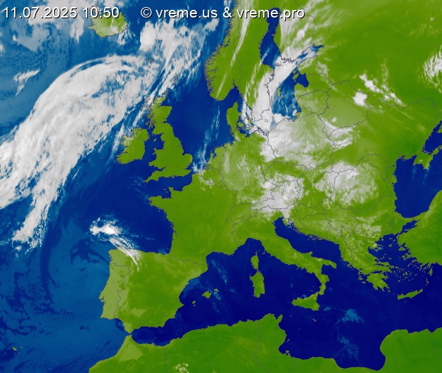 Oblačnost Evropa