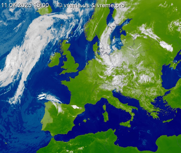 Oblačnost Evropa