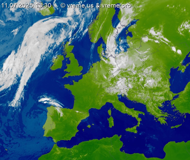 Oblačnost Evropa