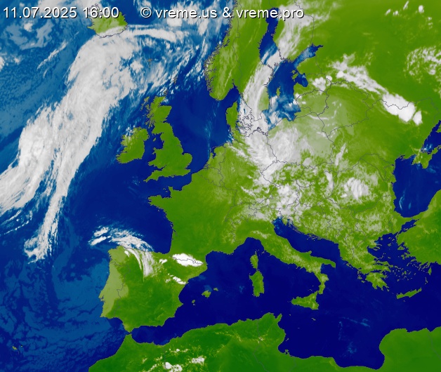 Oblačnost Evropa