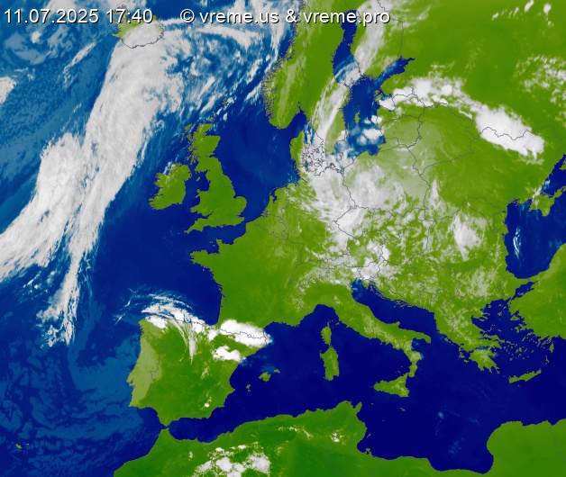 Oblačnost Evropa
