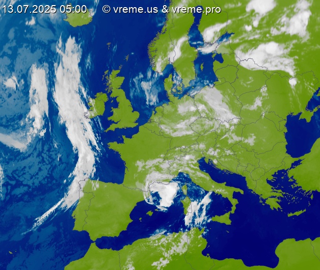 Oblačnost Evropa