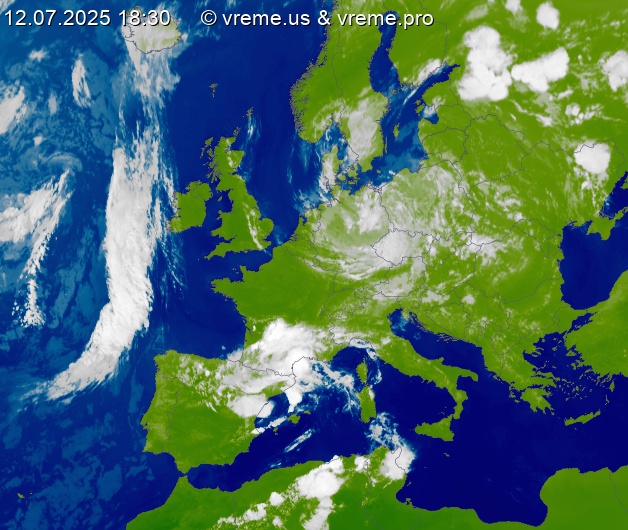 Oblačnost Evropa