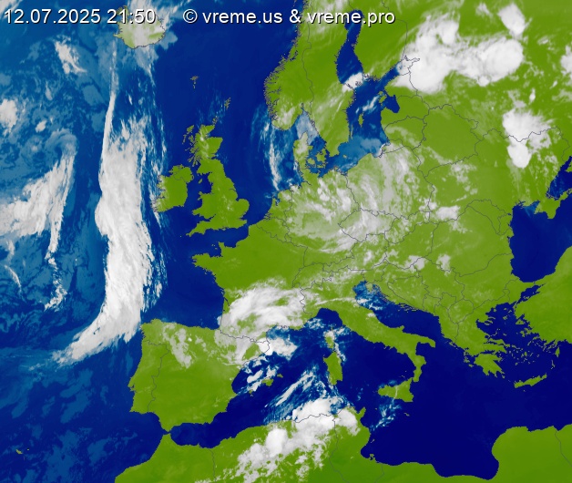 Oblačnost Evropa