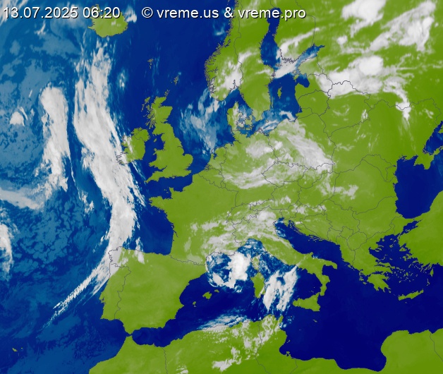 Oblačnost Evropa