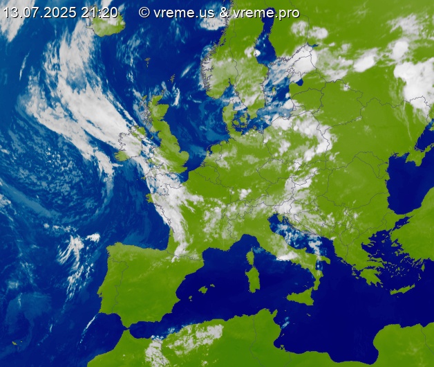 Oblačnost Evropa