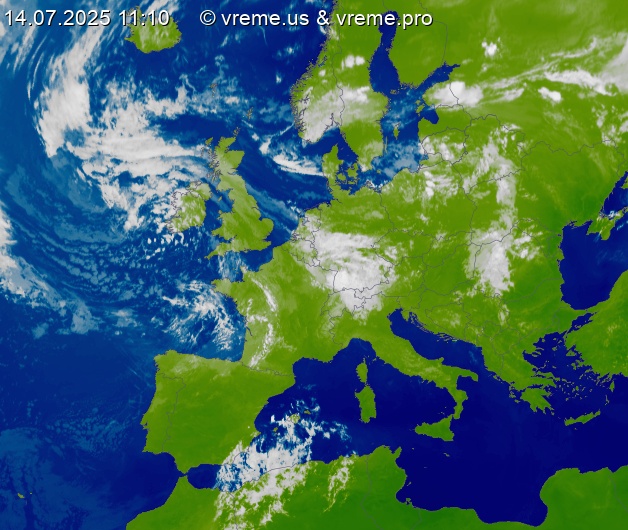 Oblačnost Evropa