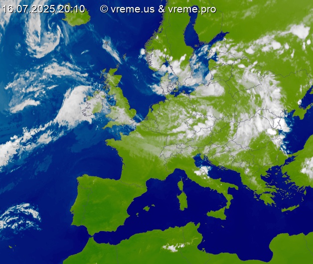 Oblačnost Evropa