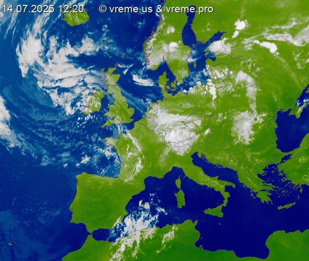 Oblačnost Evropa