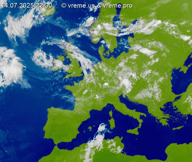 Oblačnost Evropa