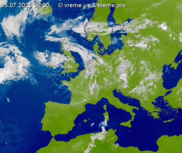 Oblačnost Evropa