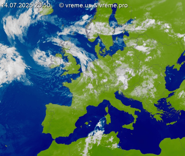 Oblačnost Evropa