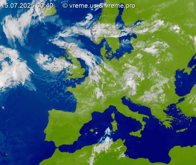 Oblačnost Evropa