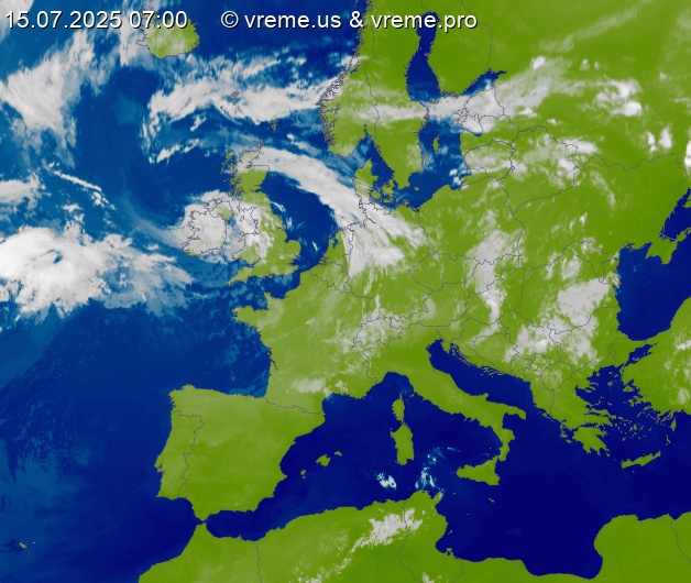 Oblačnost Evropa