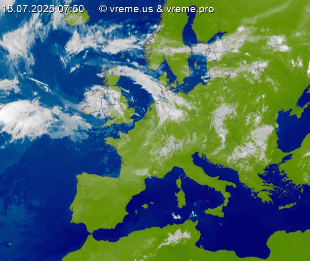 Oblačnost Evropa