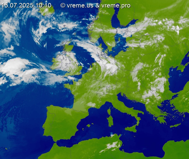 Oblačnost Evropa