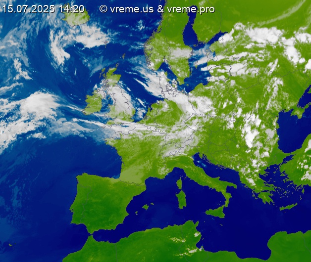 Oblačnost Evropa