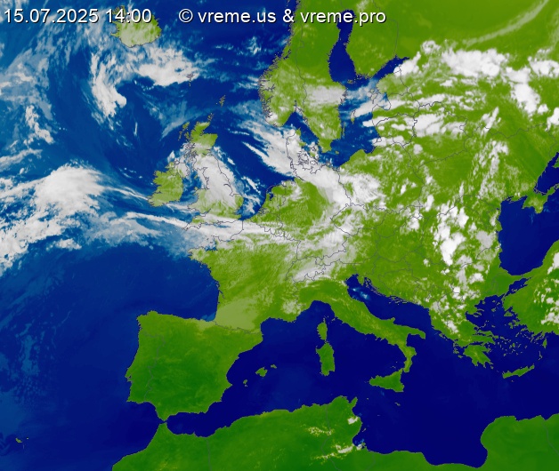 Oblačnost Evropa