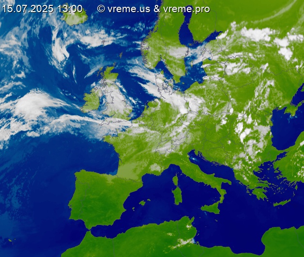Oblačnost Evropa