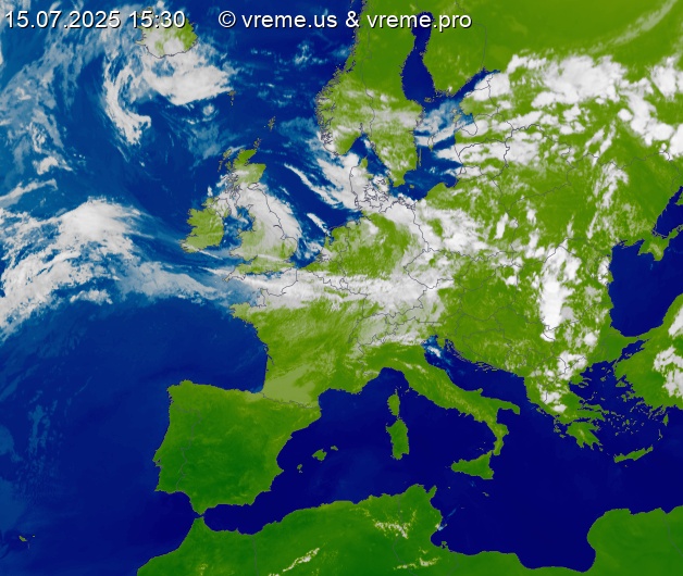 Oblačnost Evropa