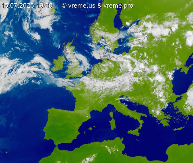 Oblačnost Evropa