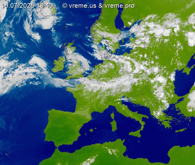 Oblačnost Evropa