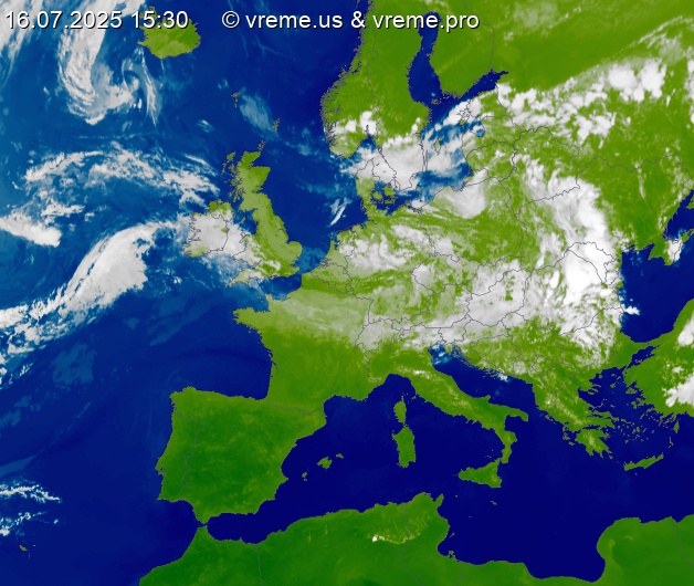 Oblačnost Evropa