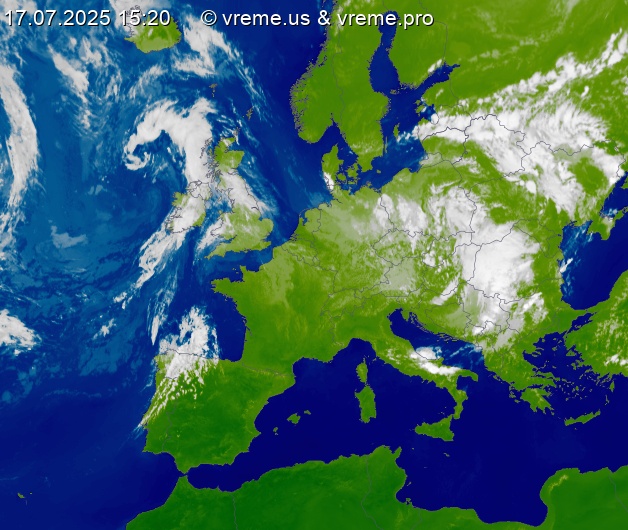 Oblačnost Evropa