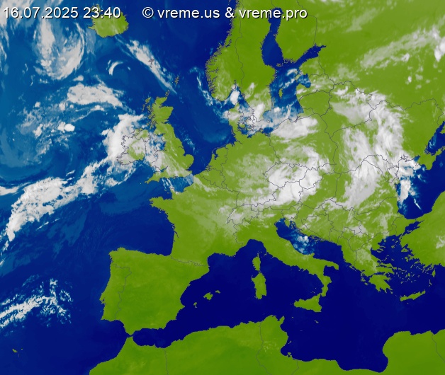 Oblačnost Evropa