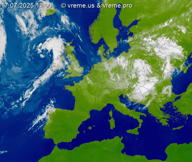 Oblačnost Evropa