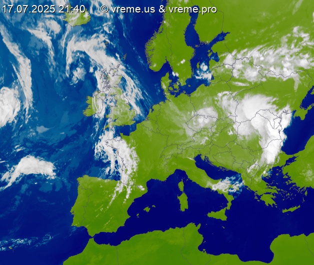 Oblačnost Evropa