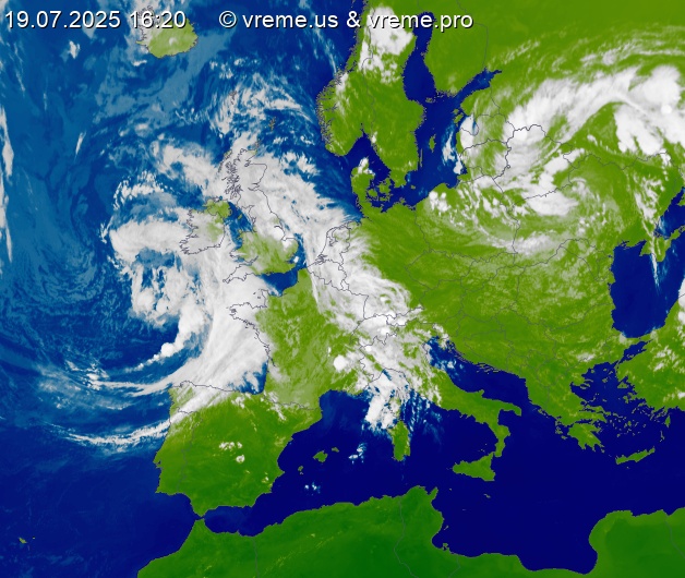 Oblačnost Evropa