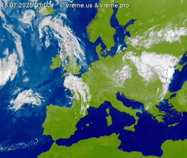 Oblačnost Evropa