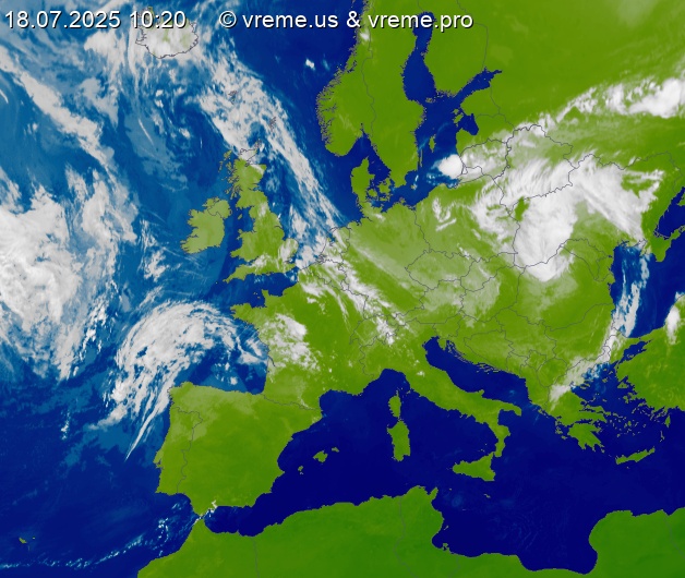 Oblačnost Evropa