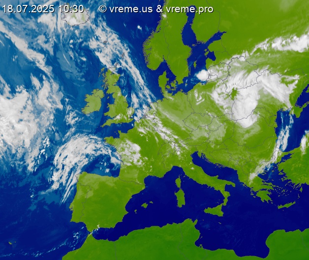Oblačnost Evropa