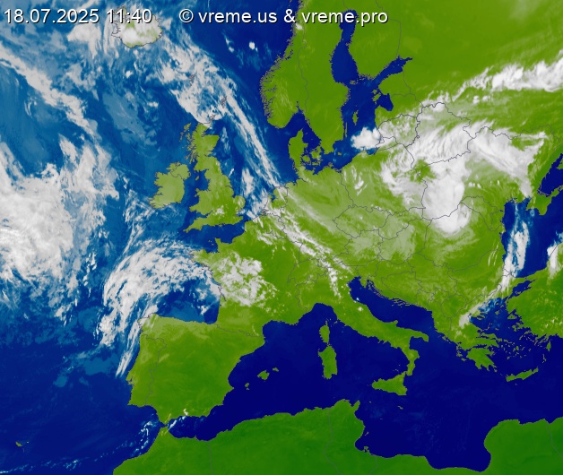 Oblačnost Evropa