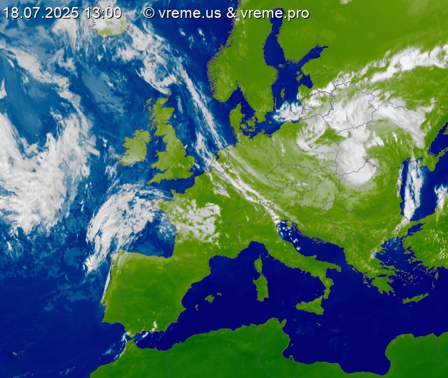 Oblačnost Evropa