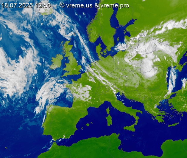 Oblačnost Evropa
