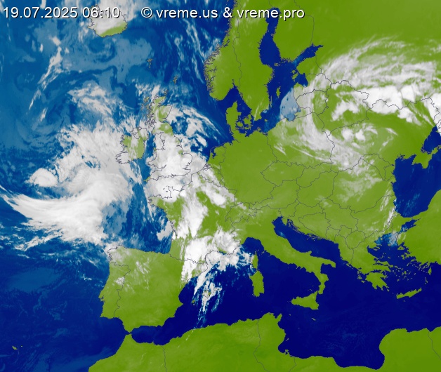 Oblačnost Evropa