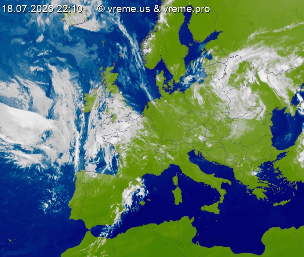 Oblačnost Evropa