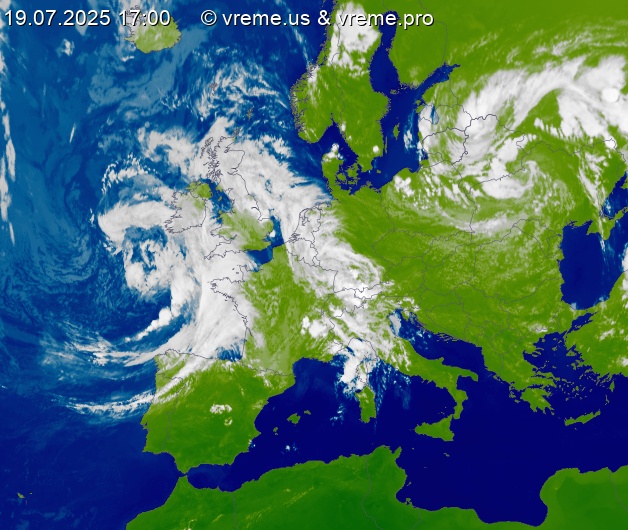 Oblačnost Evropa